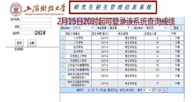 上財(cái)2017MBA聯(lián)考成績(jī)查分2月15日、常規(guī)面試安排